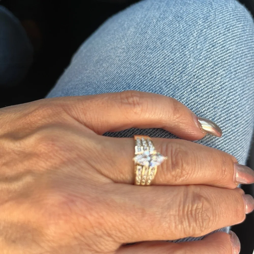 14k Solid Yellow Gold 2ct Engagement Ring
